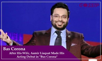 After His Wife, Aamir Liaquat Made His Acting Debut in "Bus Corona"