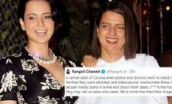 Kangana Ranawat's sister Rangoli Chandal's Twitter account suspended after anti-Muslim tweet