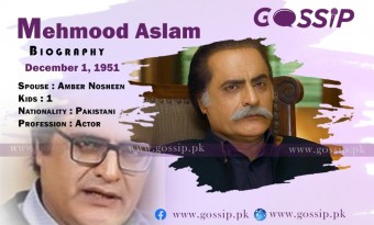 Mehmood Aslam Biography - Wife, Family, Age, Son, Dramas, Movies, TV Shows