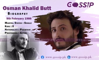 Osman Khalid Butt Biography, Age, Education, Wife, Family, Children, Drama List And Movies list