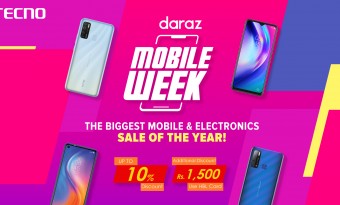 TECNO CO-Sponsored with Daraz.pk for the Biggest “Mobile Week” Sale Discount Offers