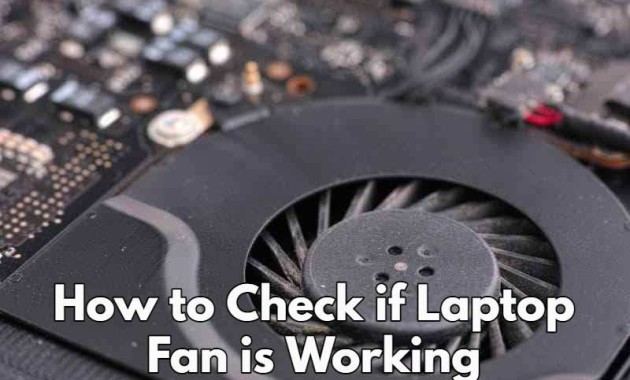How to Check if Laptop Fan is Working?