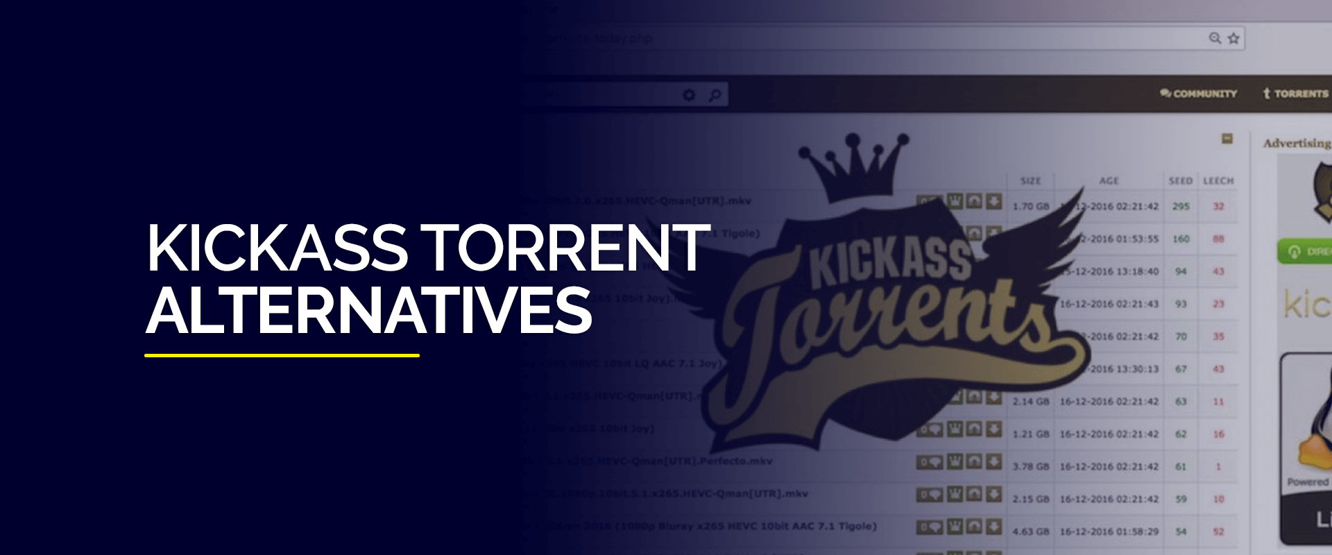 Best Kickass Torrents Alternatives